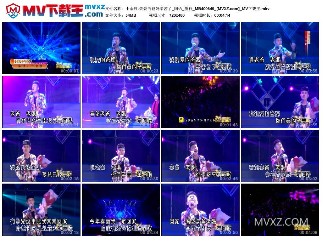 于金胜-亲爱的爸妈辛苦了_国语_流行_MB400649